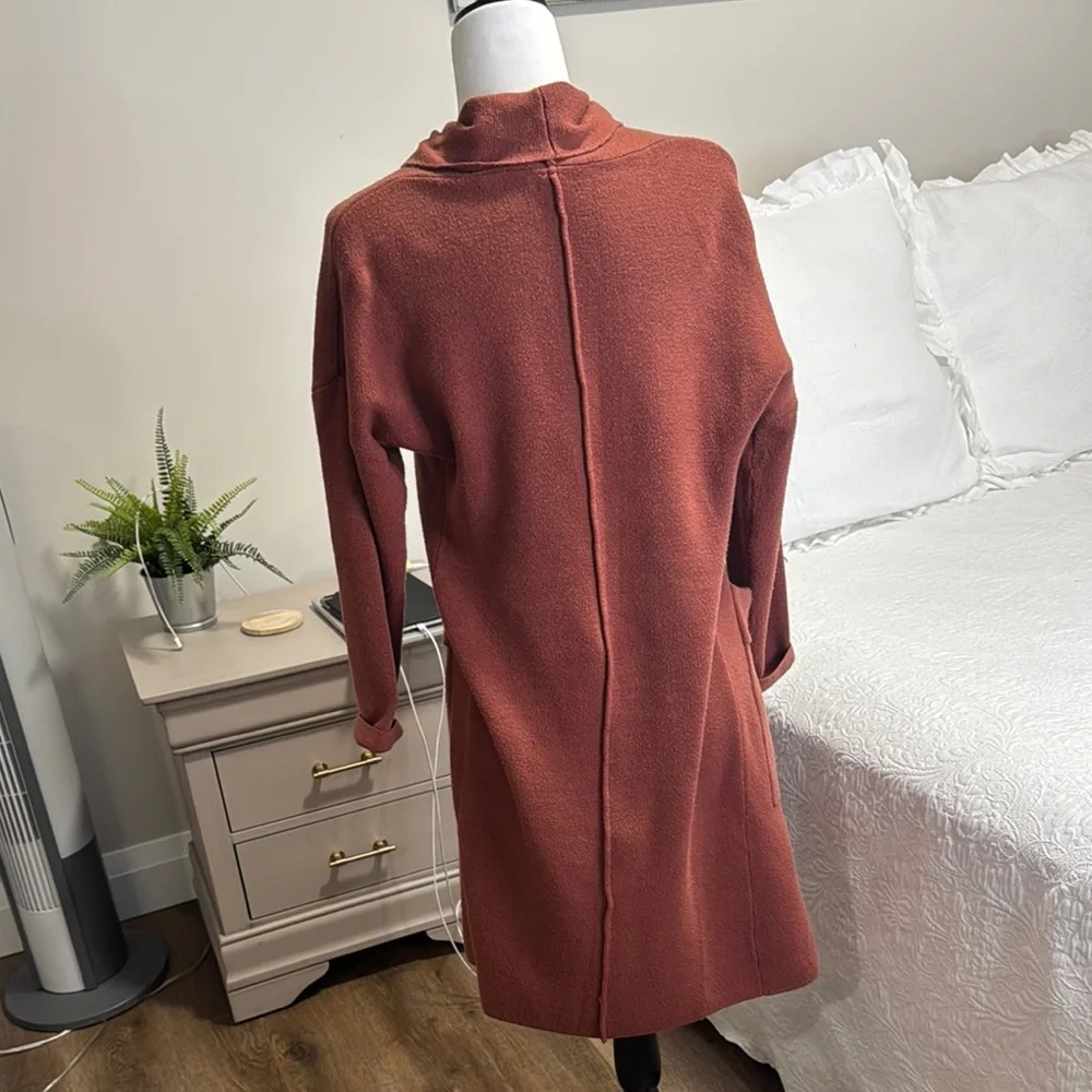 Rust Open Front Cardigan - Picture 3 of 4